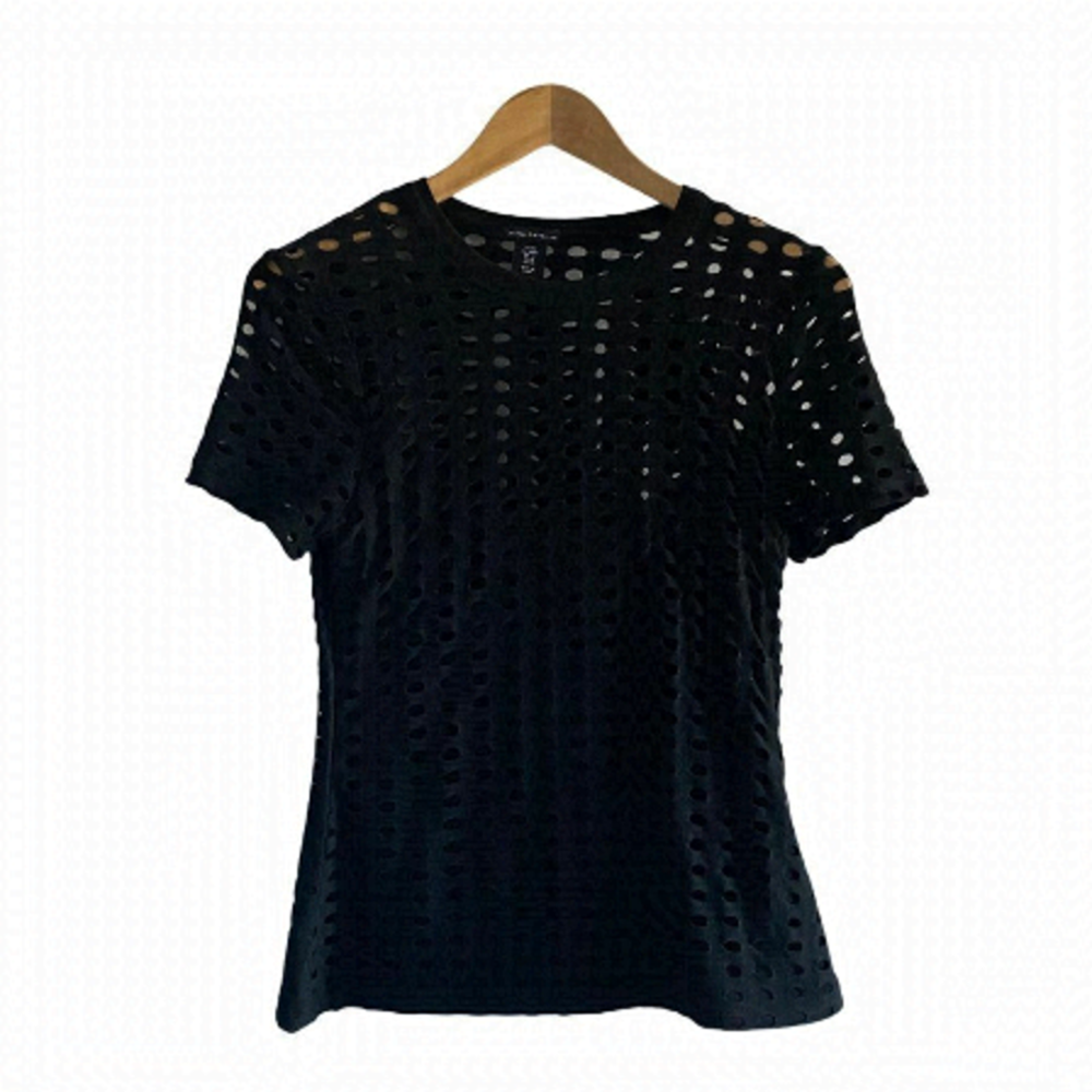 MERCER AND Madison Women's Black T Shirt US M